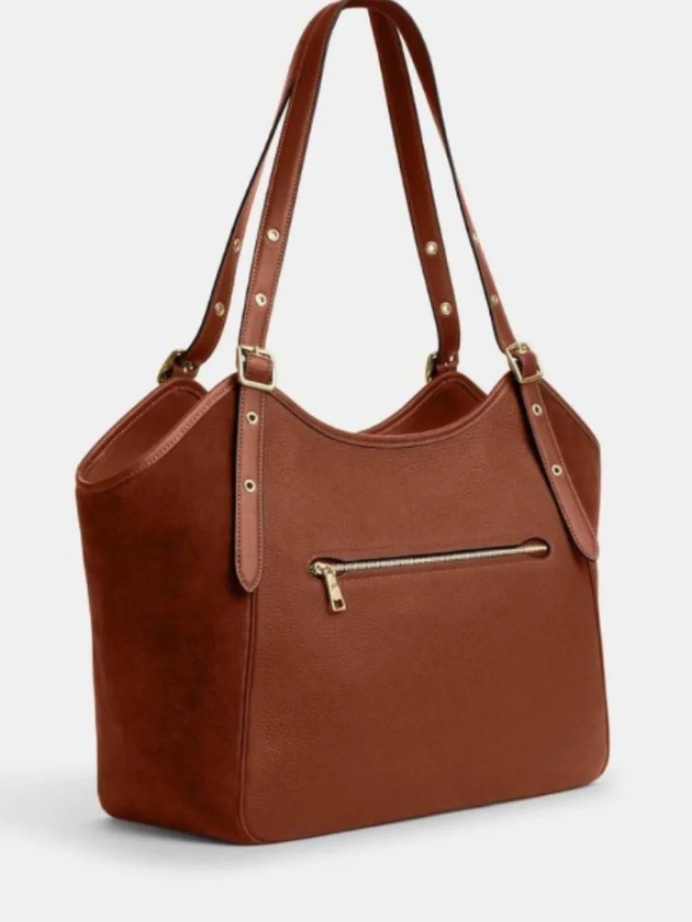 COACH MEADOW SHOULDER BAG -Suede and leather NWT